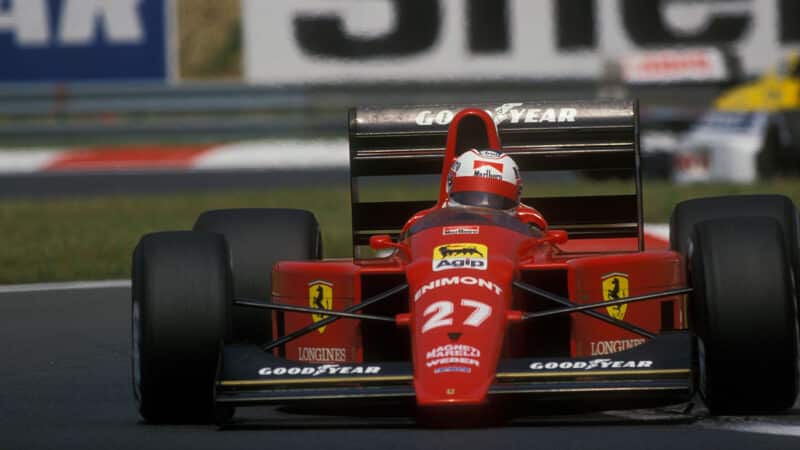 Nigel Mansell Ferrari 1989 Hungarian GP