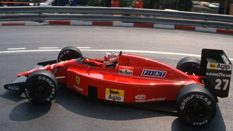 Nigel Mansell Ferrari 1989 Monaco GP