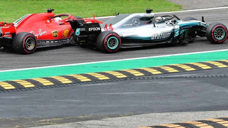 Sebastian Vettel clashes with Lewis Hamilton at 2018 Italian Grand Prix