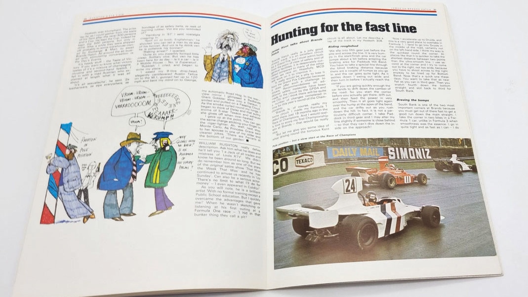 Willie Rushton cartoon of the Silverstone grid