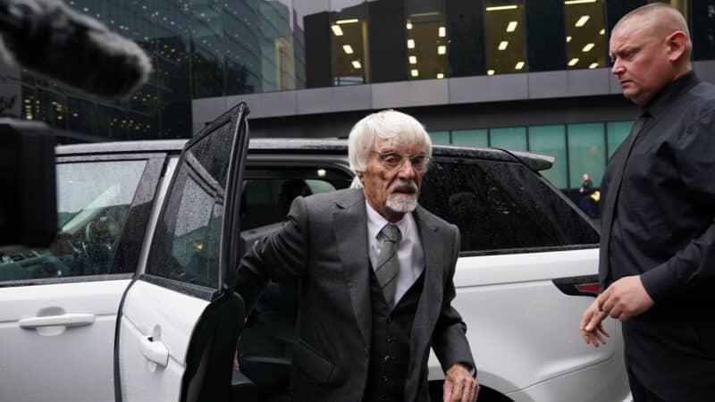 Bernie Ecclestone arrives at Southwark Crown Court to plead guilty to fraud