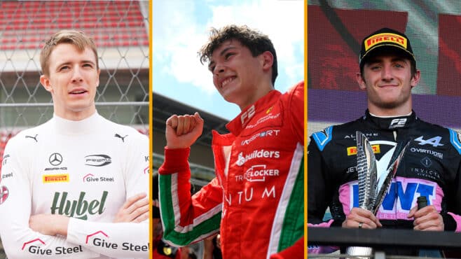 The ten young drivers making F1 rookie test appearances in FP1 at the Abu Dhabi GP