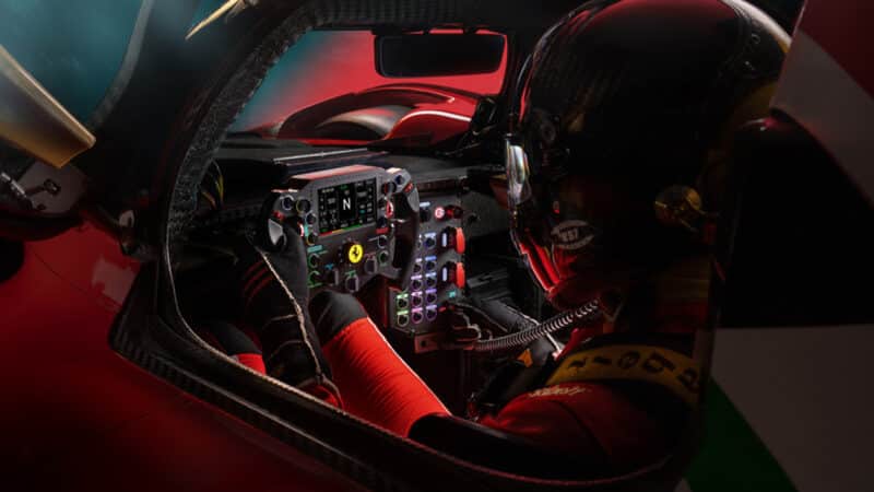 Ferrari 499P Modificate cockpit