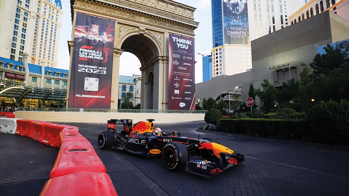 Red Bull F1 Car on the strip