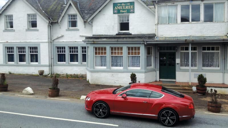 Bentley outside WB Breakfast destination