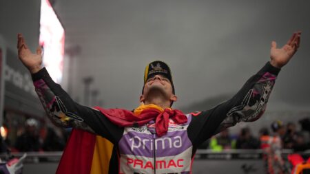Jorge Martin is on fire – even in the rain