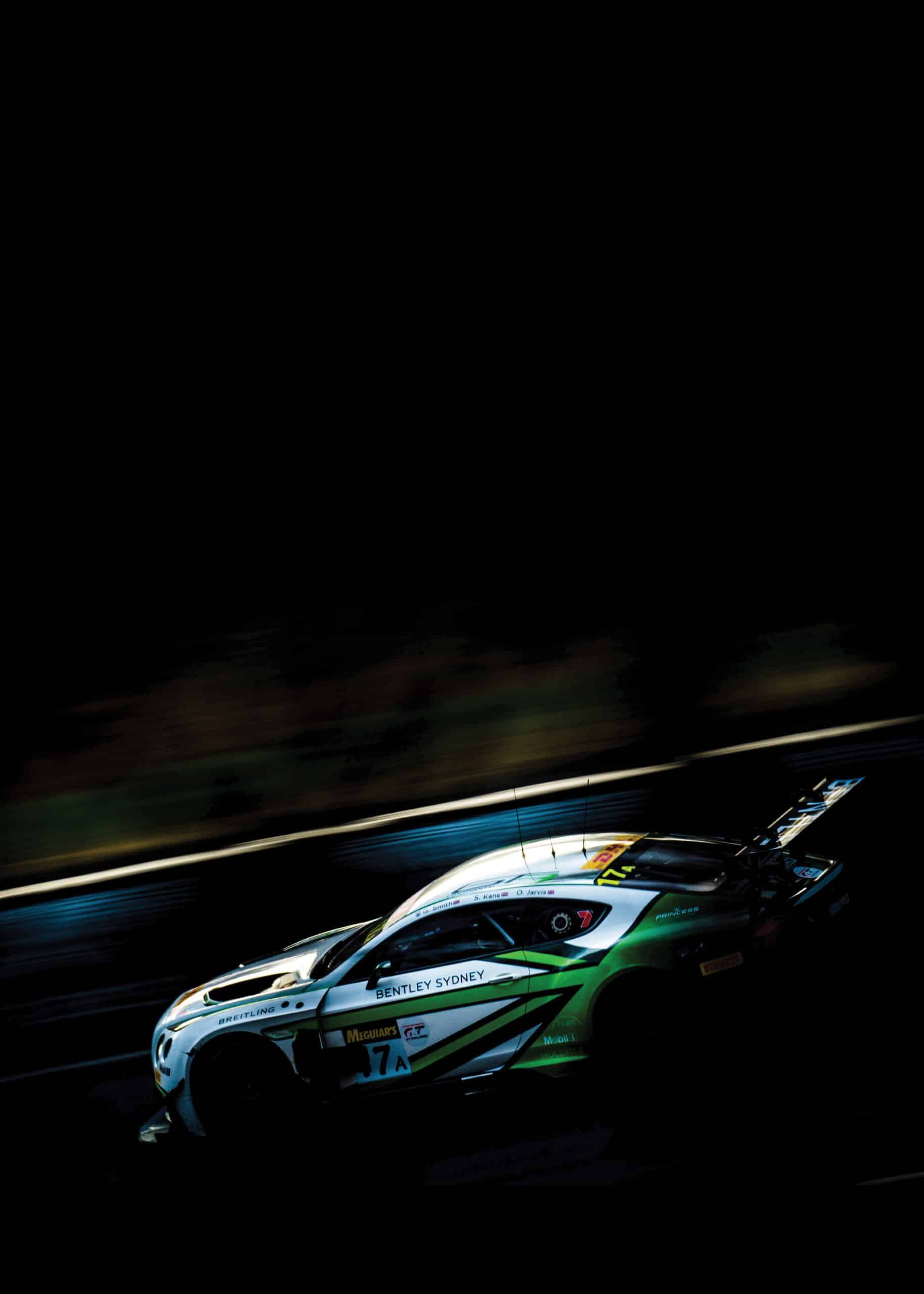 Bentley GT3 at night