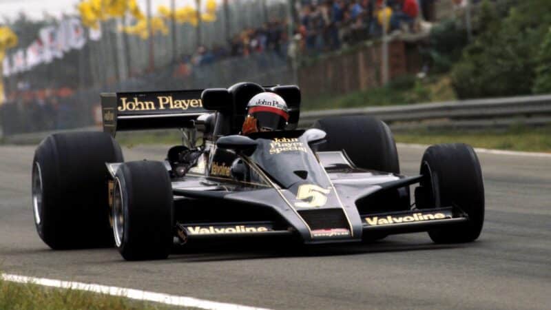 Mario Andretti 1977 in the Lotus 78