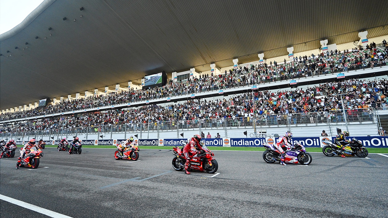 MotoGP grid for 2023 Indian Grand Prix sprint