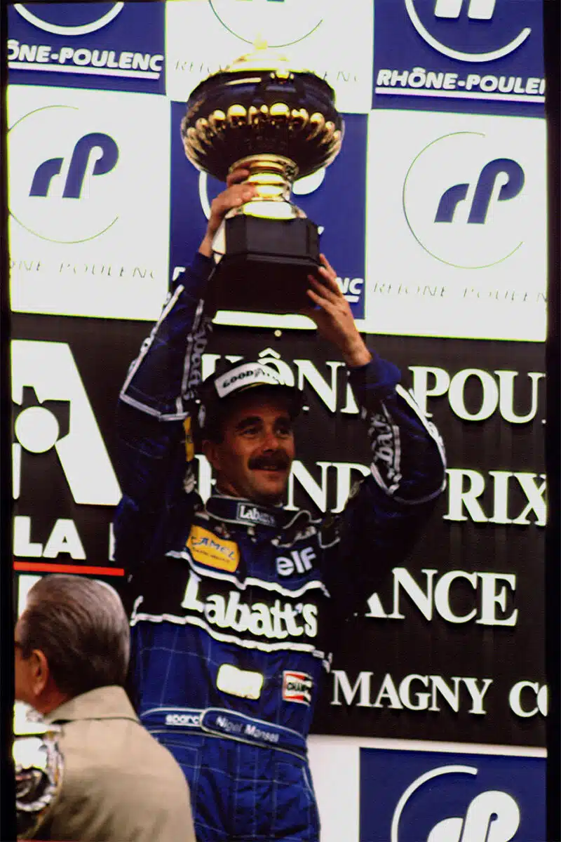 Nigel Mansell 1992 FRENCH GP Williams