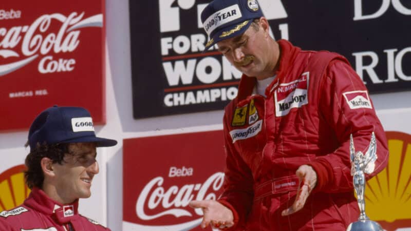 Nigel Mansell Ferrari 1989 Brazilian GP