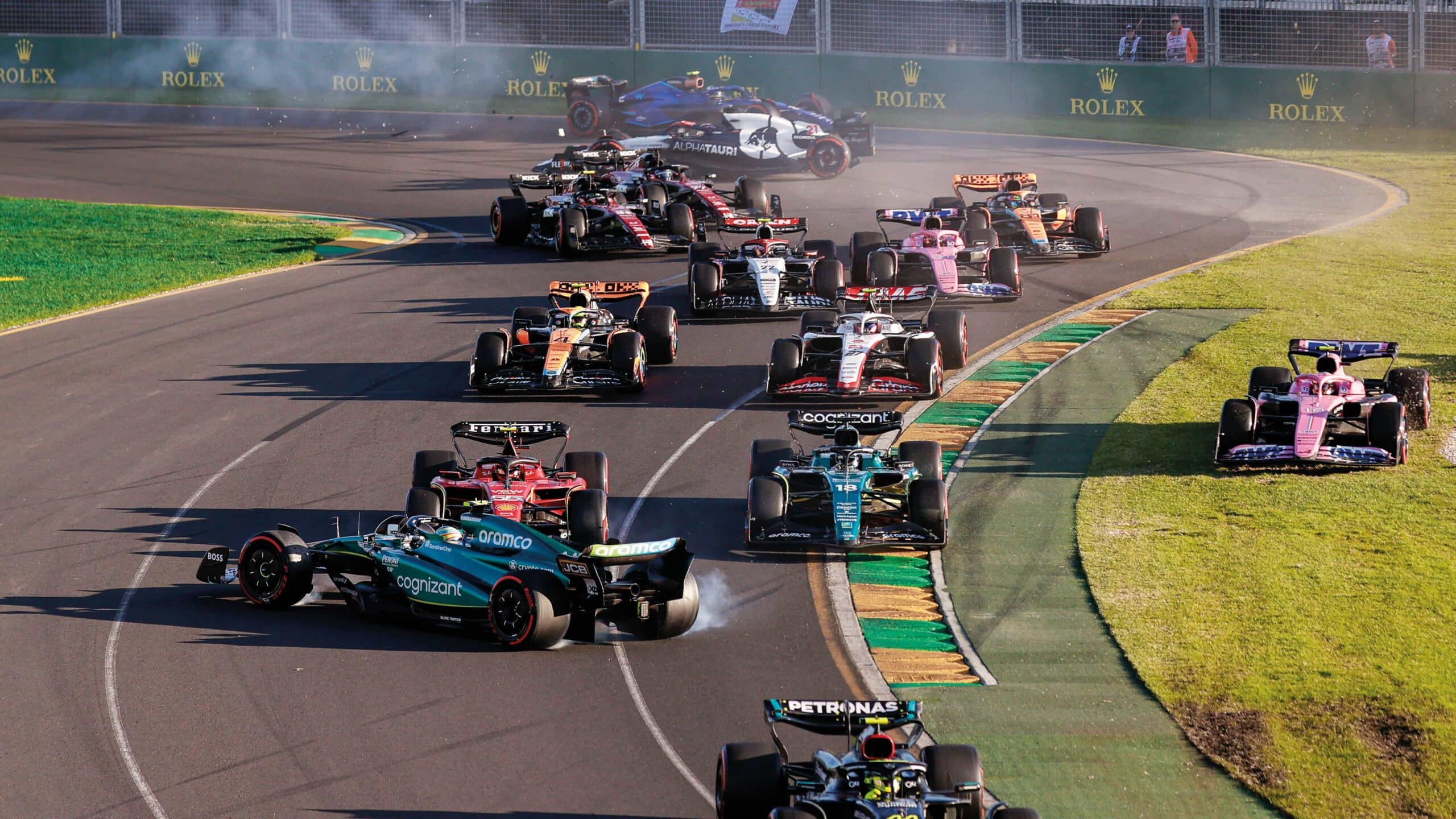 Alonso Spins out at Albert Park