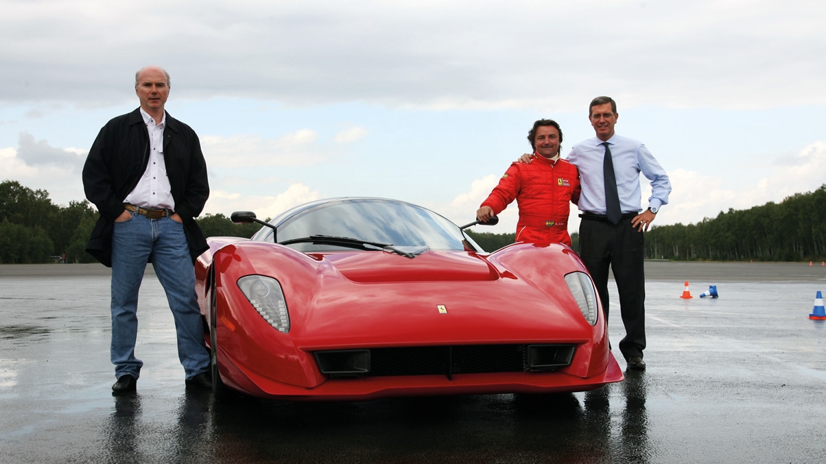 Jim and his retro-styled Ferrari P4/5