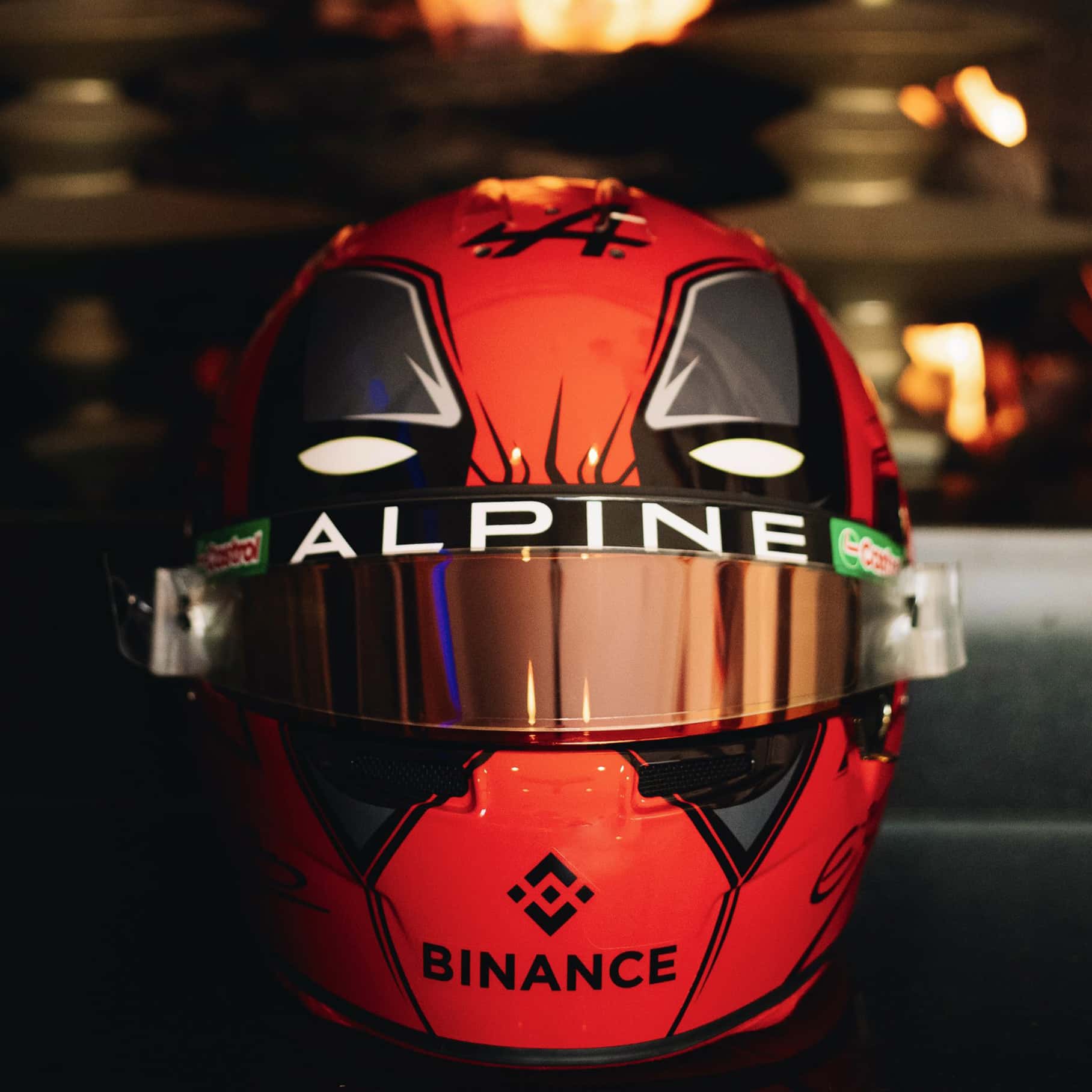 Esteban Ocon Deadpool Las Vegas GP helmet