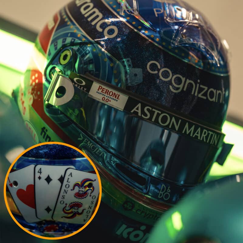Fernando Alonso Las Vegas Grand Prix helmet