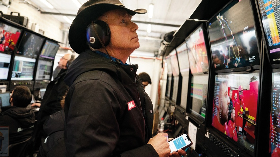Jim Glickenhaus in Truck