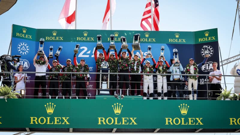 podium at 2022’s Le Mans 24 Hours.
