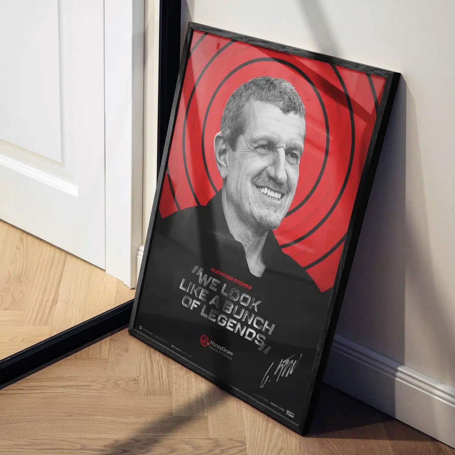 Guenther Steiner signed poster