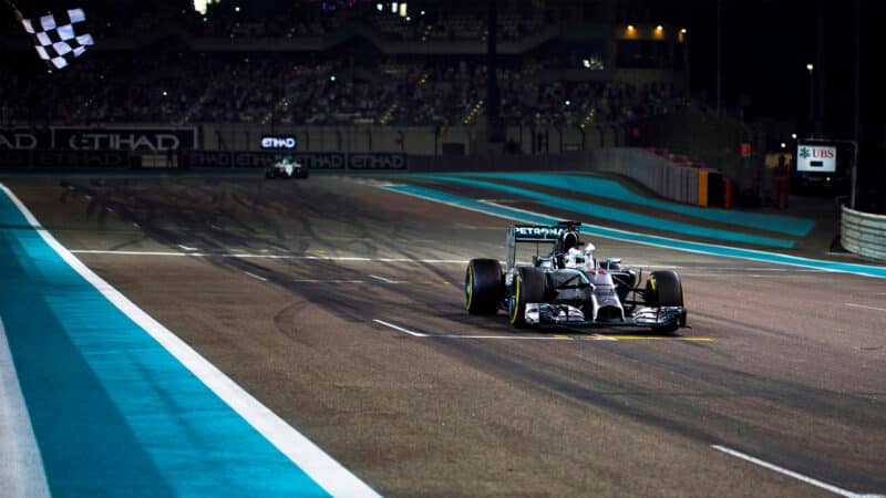 Mercedes 2014 Lewis Hamilton Abu Dhabi Grand Prix