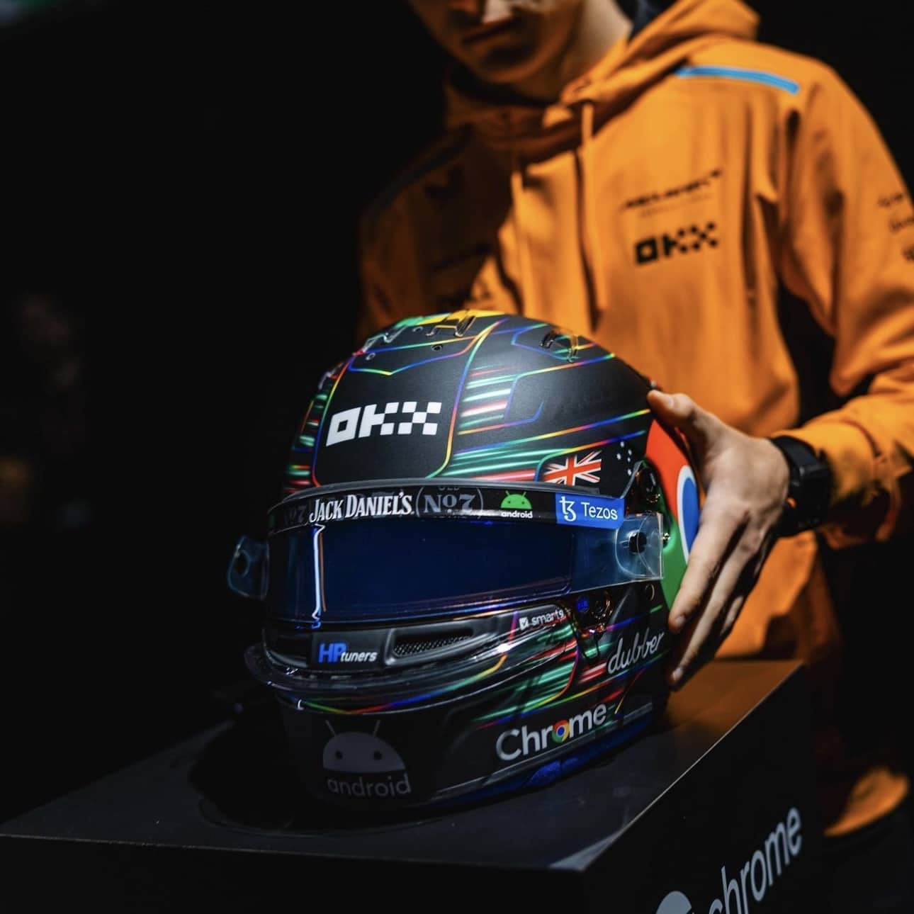 Oscar Piastri Las Vegas GP helmet