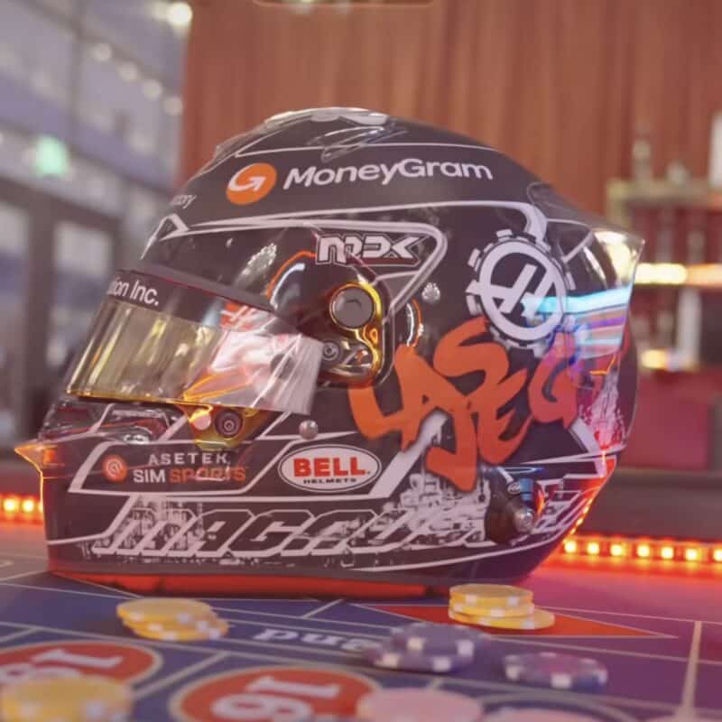 Kevin Magnussen Las Vegas GP helmet