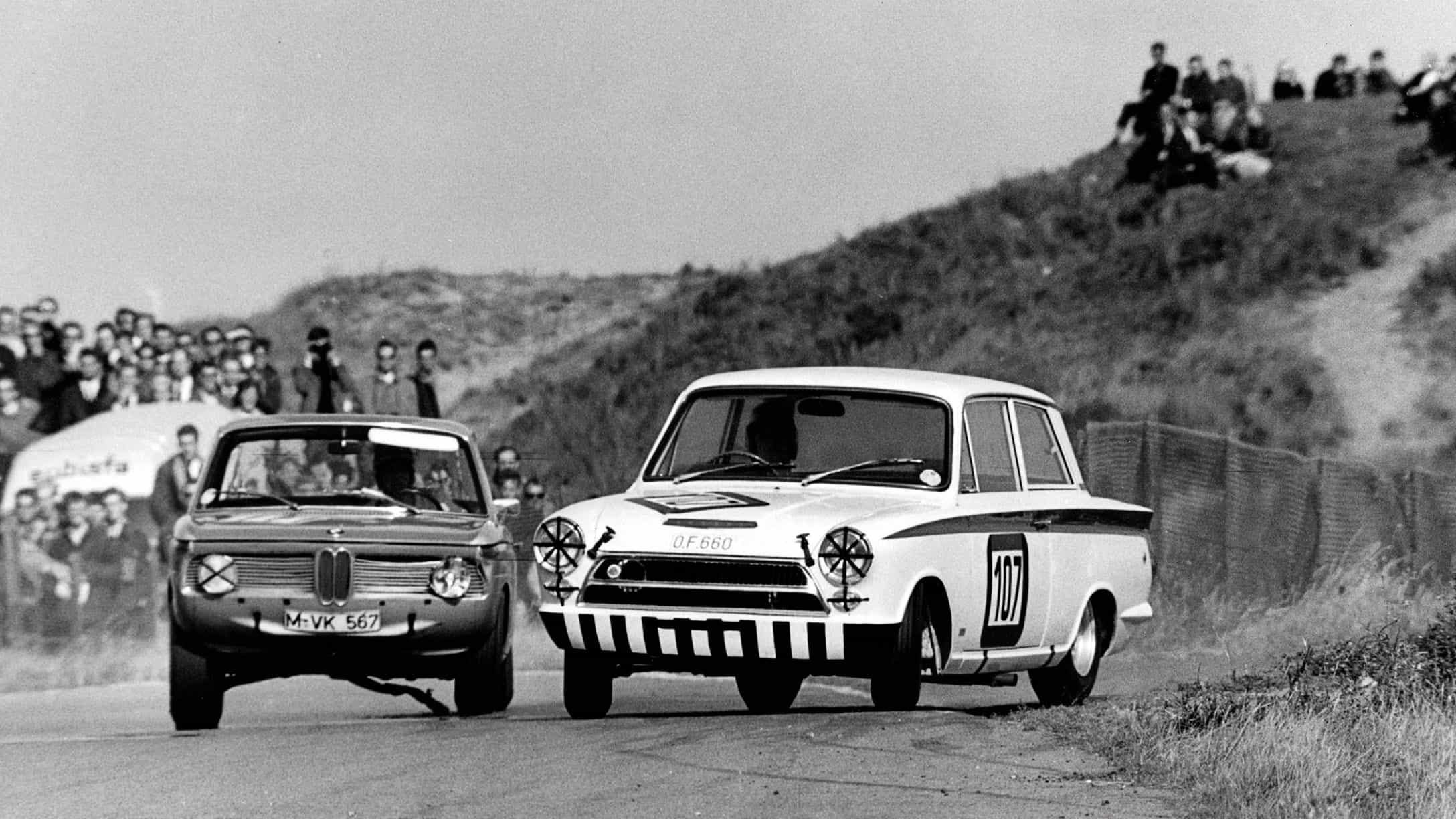 Jacky Ickx in Ford Belgium Cortina at Zandvoort in ’65