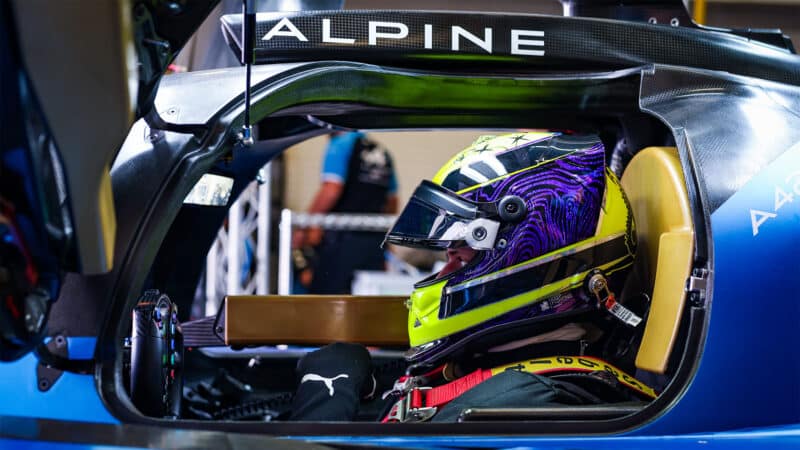 Mick Schumacher WEC Alpine Le Mans test LMDh