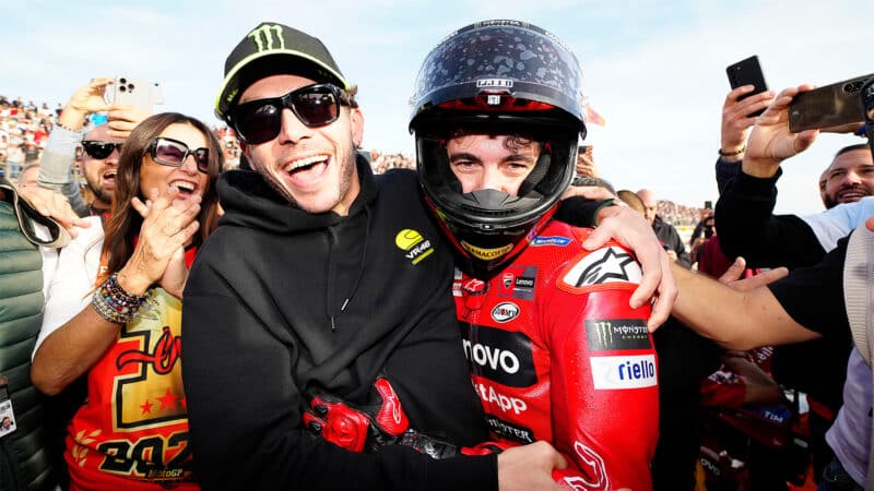 Rossi and Bagnaia MotoGP