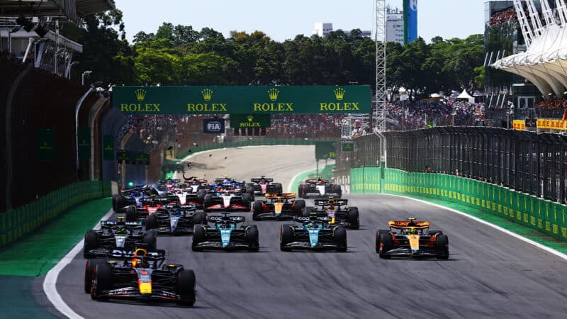 Start of the 2023 Sao Paulo Grand Prix