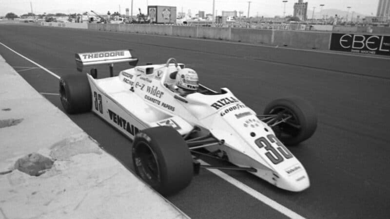 Theodore of Tommy Byrne in 1982 Las Vegas GP