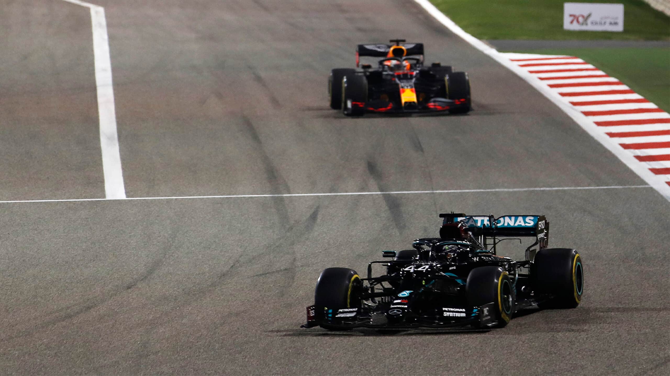 Verstappen trails Hamilton Bahrain 2020