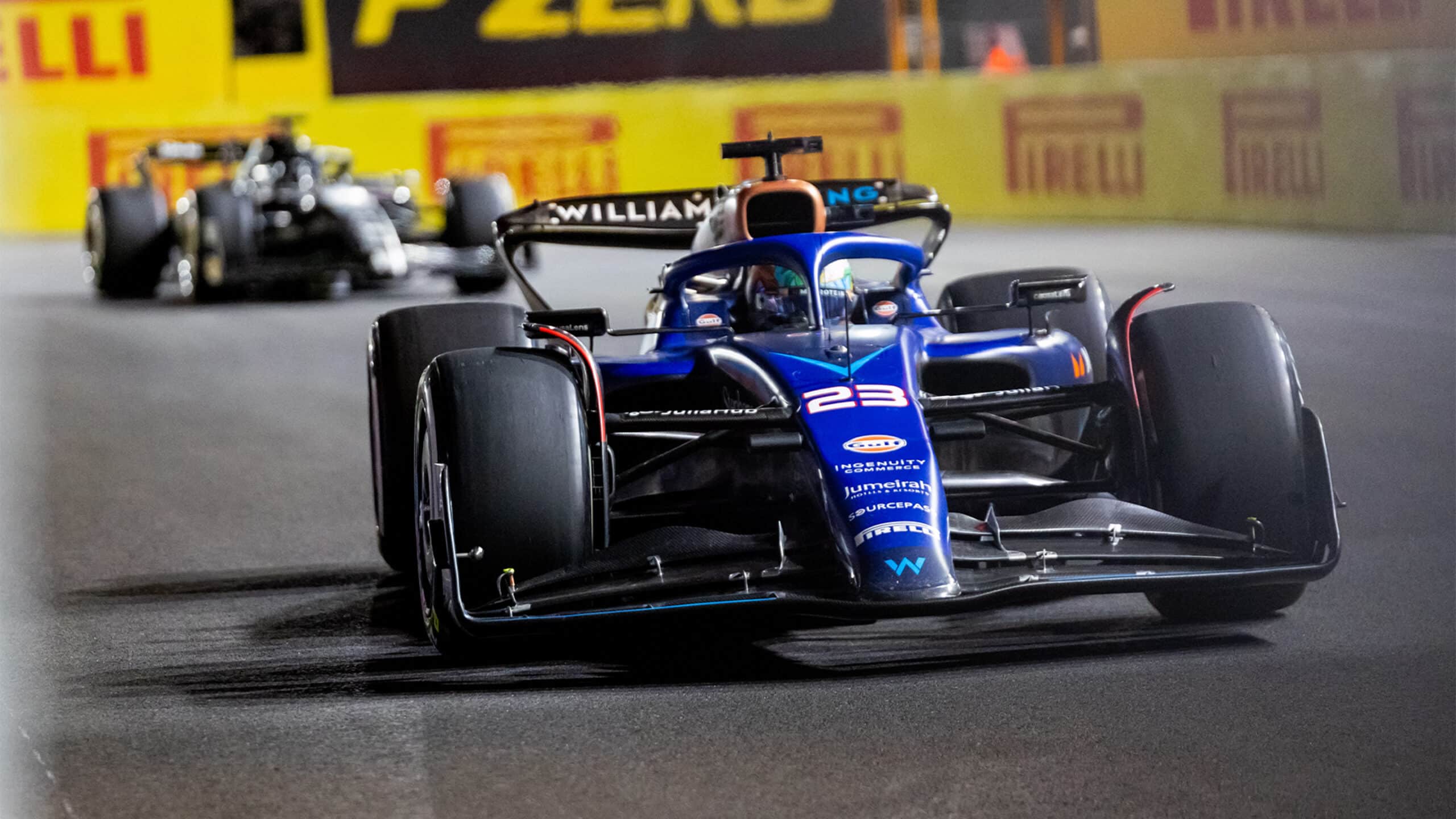Williams' Alex Albon at the 2023 Singapore Grand Prix