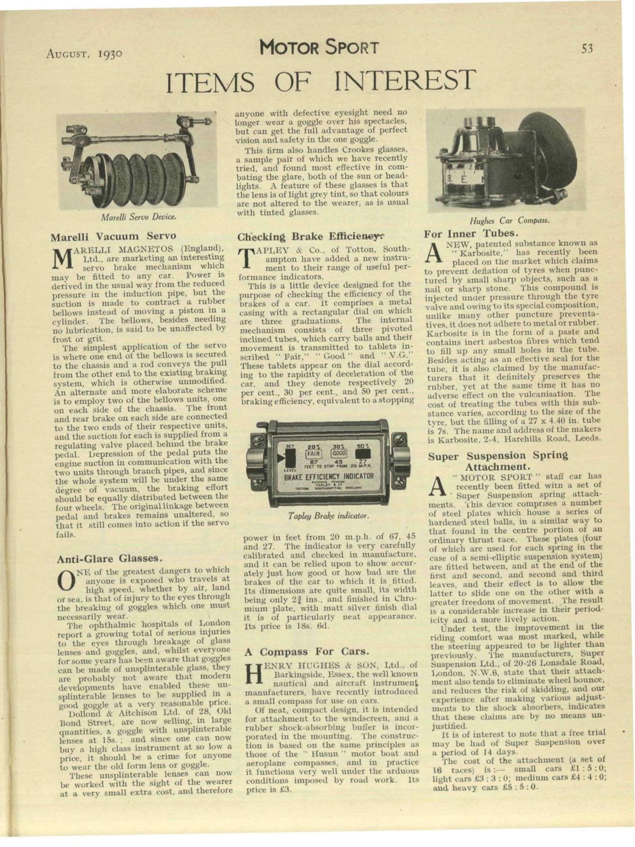 Items of Interest