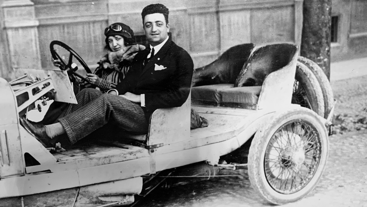 Enzo and Laura on their wedding day in 1923