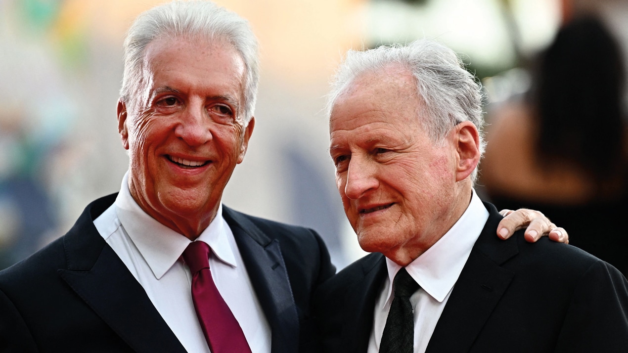 Michael Mann, right, with Piero Ferrari