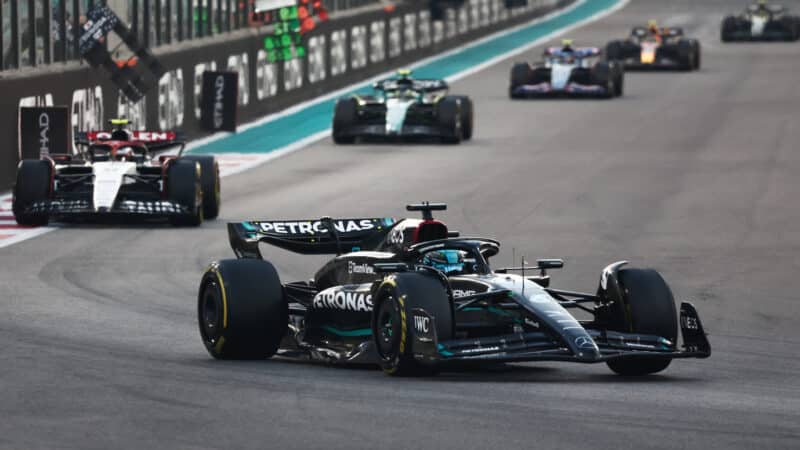 Abu Dhabi was one of George Russell’s better races in 2023