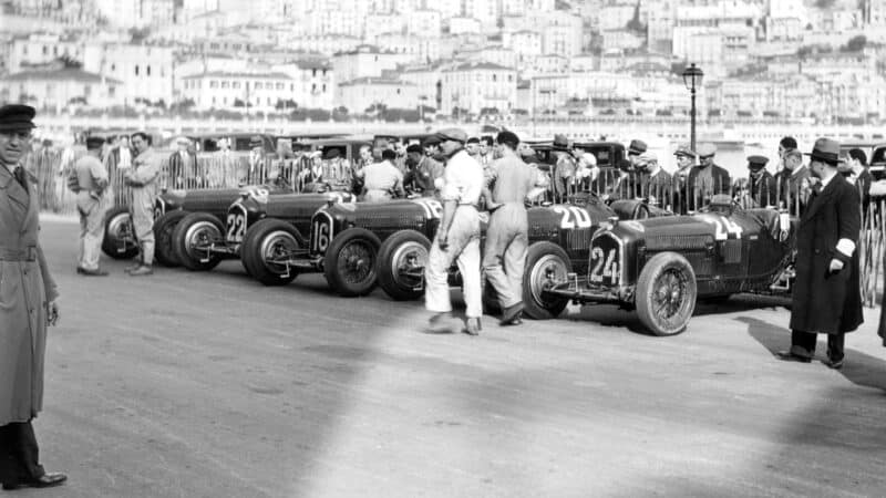 Scuderia Ferrari Alfa Romeos at the 1934 Monaco Grand Prix