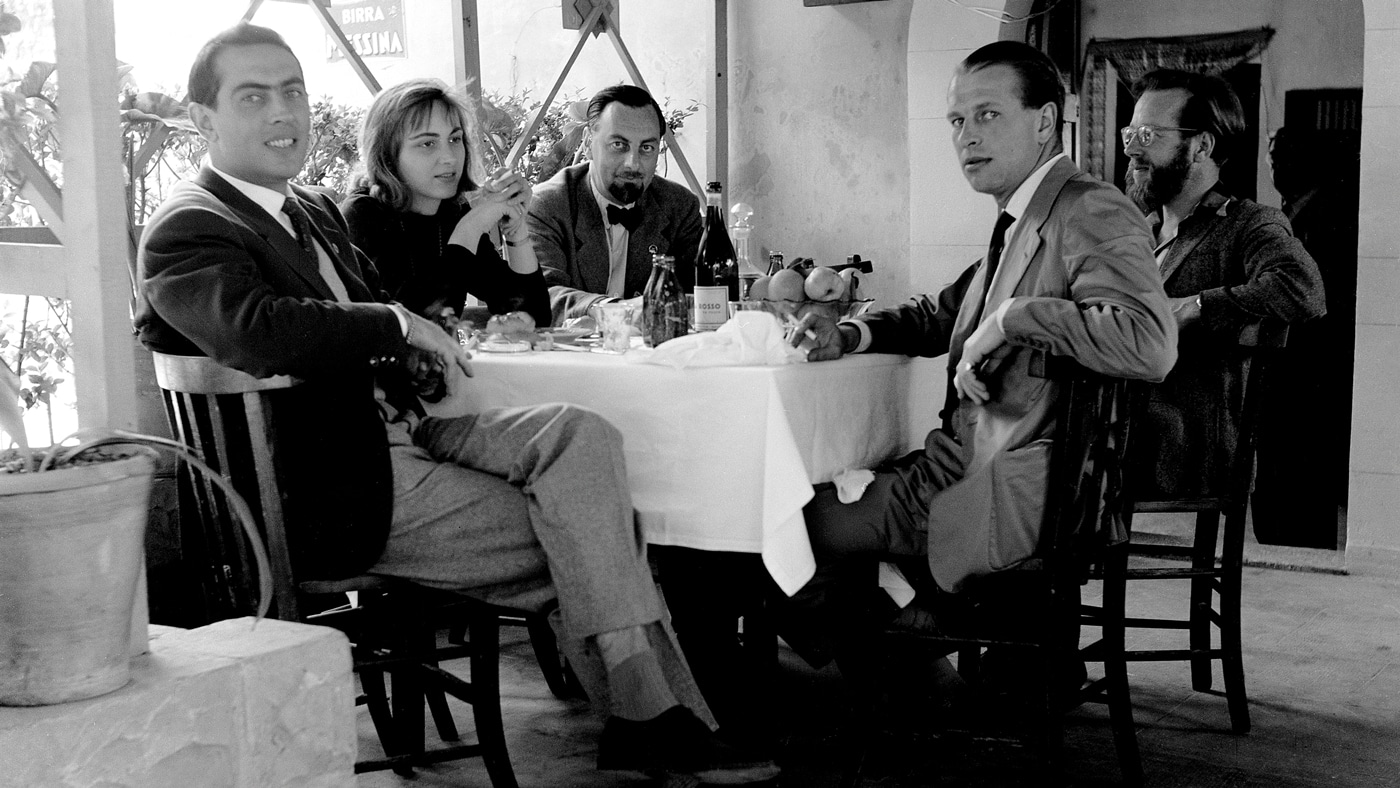 Lunch before the 1956 Syracuse Grand Prix