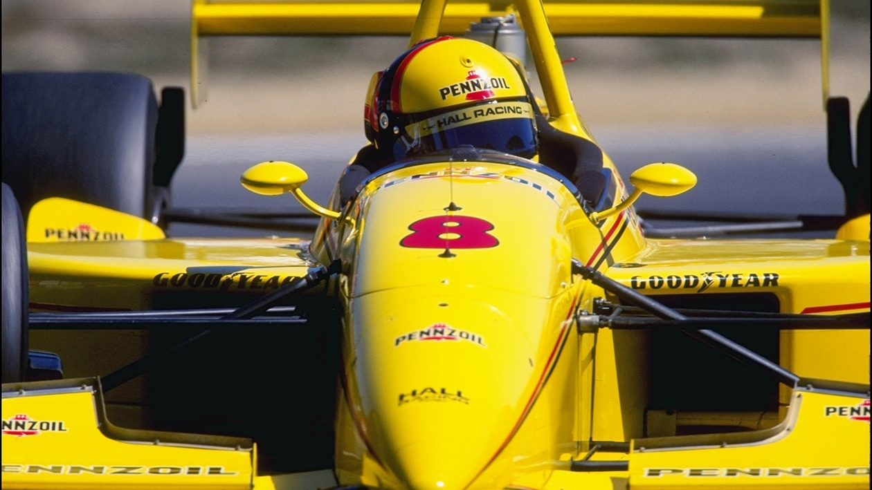 Gil de Ferran in 1995 IndyCar race at Laguna Seca