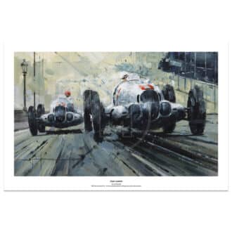 Product image for Class Leaders | Monaco Grand Prix 1937 | Mercedes W125 | John Ketchell | Limited Edition Print