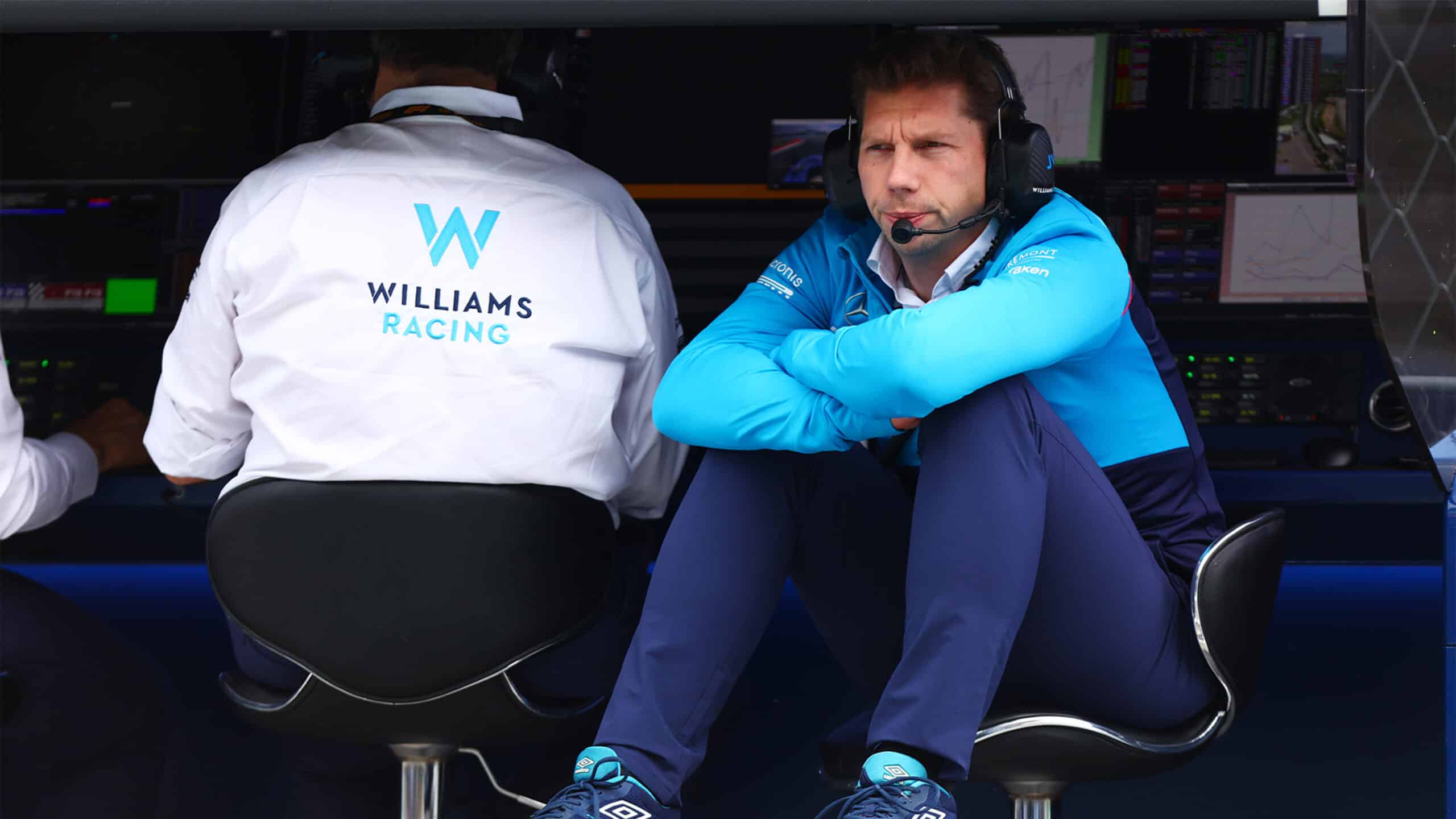James Vowles Williams Spain pit wall