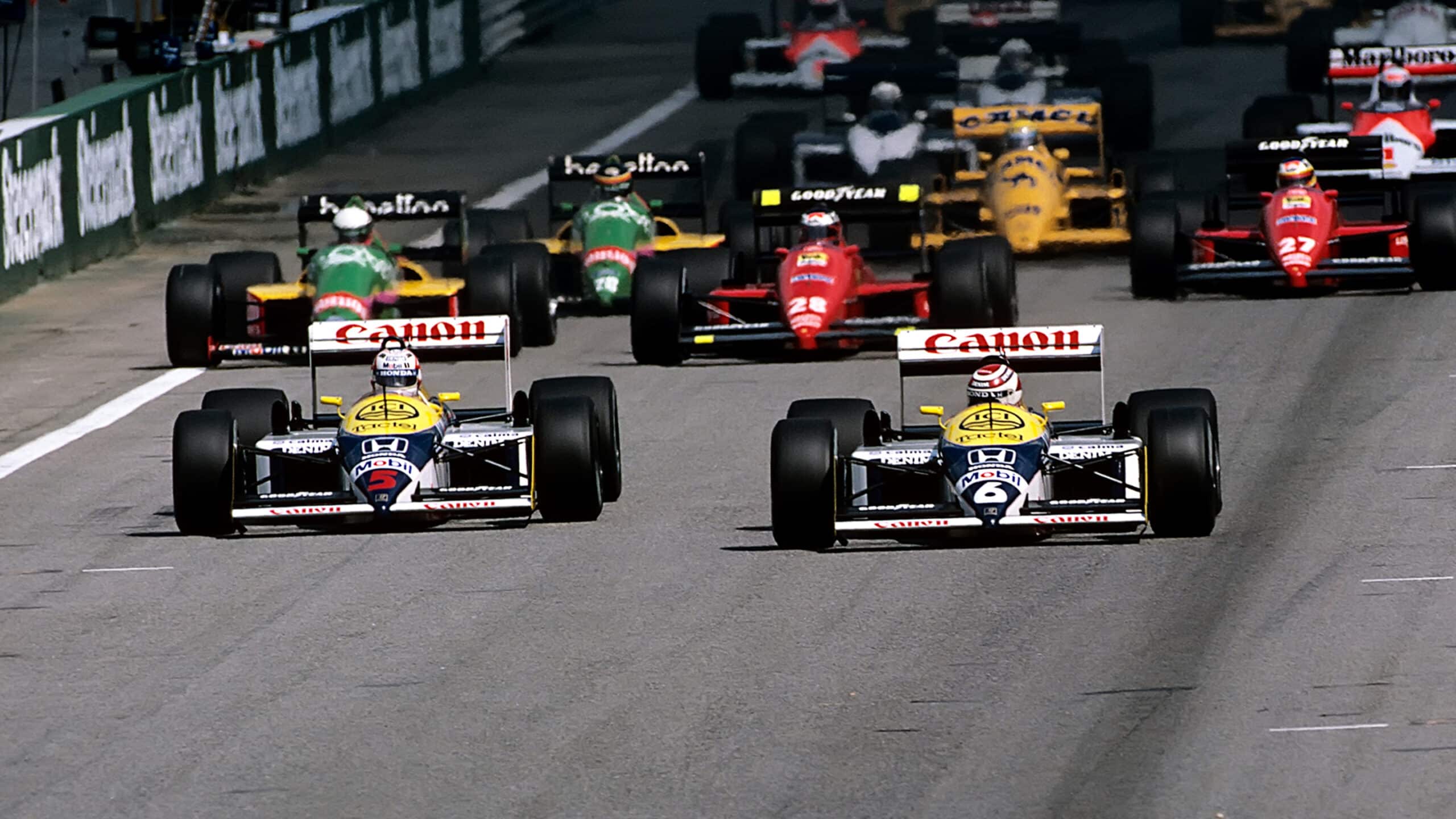 Nigel Mansell Nelson Piquet 1987
