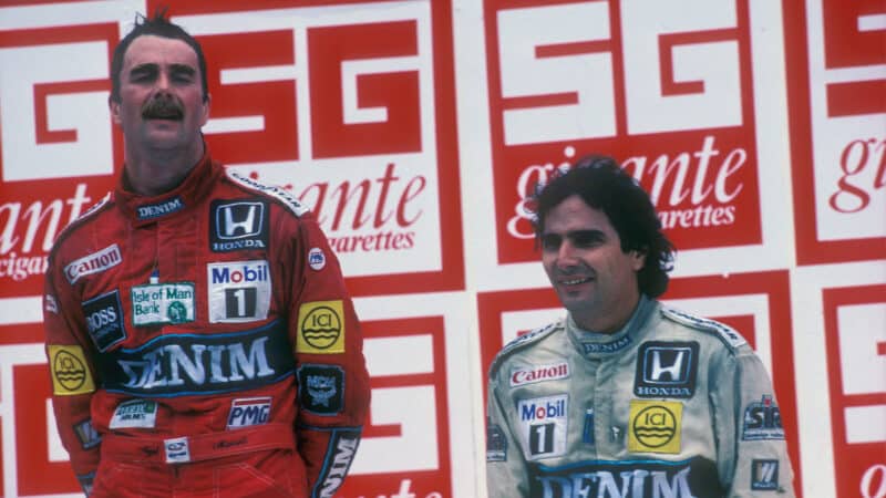 Nigel Mansell Nelson Piquet