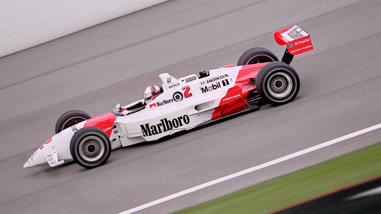Penske of Gil de Ferran at Fontana in 2000