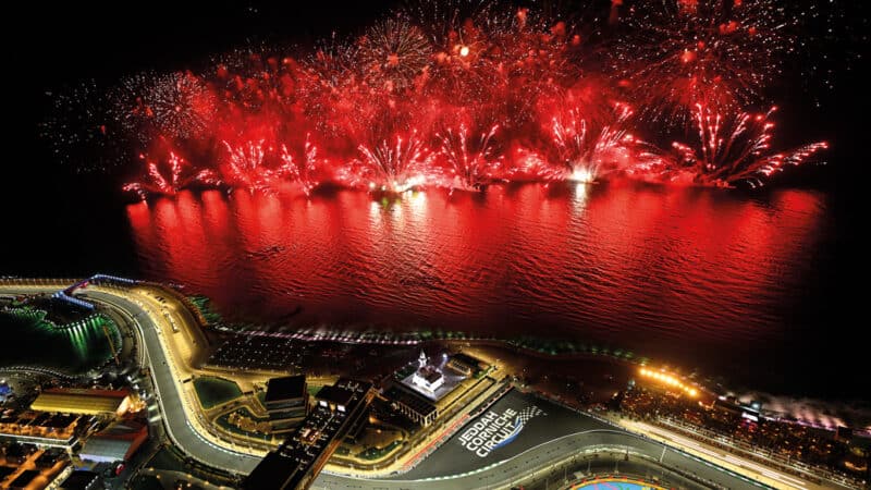 the Jeddah Corniche circuit in all its glory