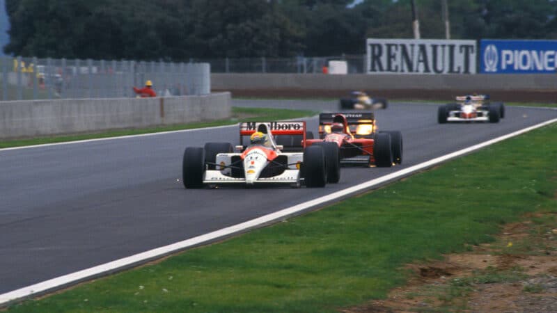 Ayrton Senna Jean Alesi 1991
