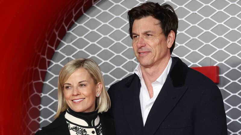 Toto and Susie Wolff at premiere of Ferrari film in 2023