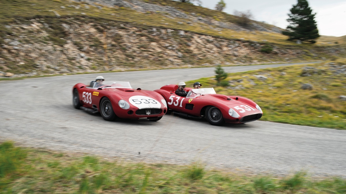 Maserati vs Ferrari in Mann’s recreation