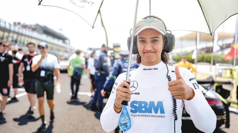 first Saudi woman to have a racing licence