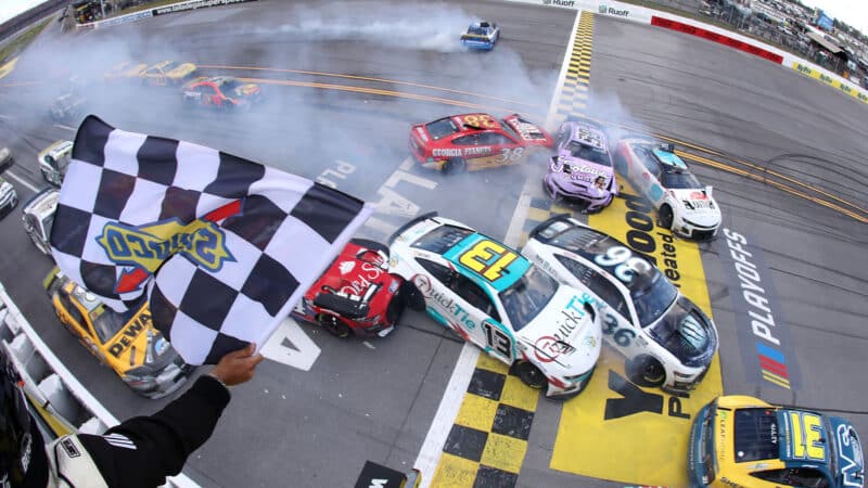 2023 NASCAR Talladega finishing line crash